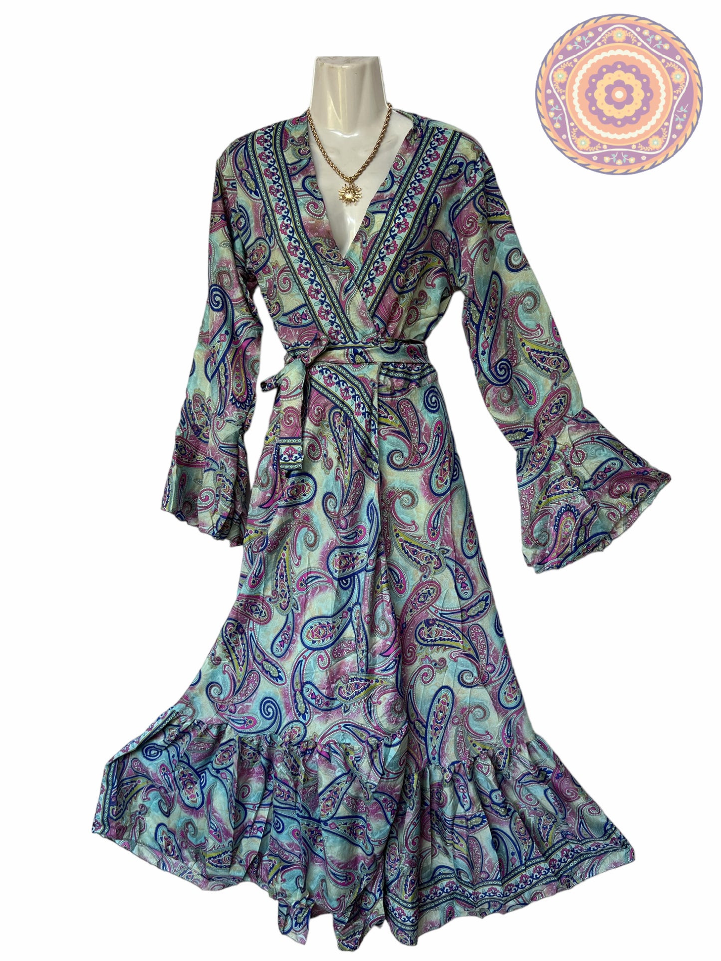 Vestido Kimono Seda