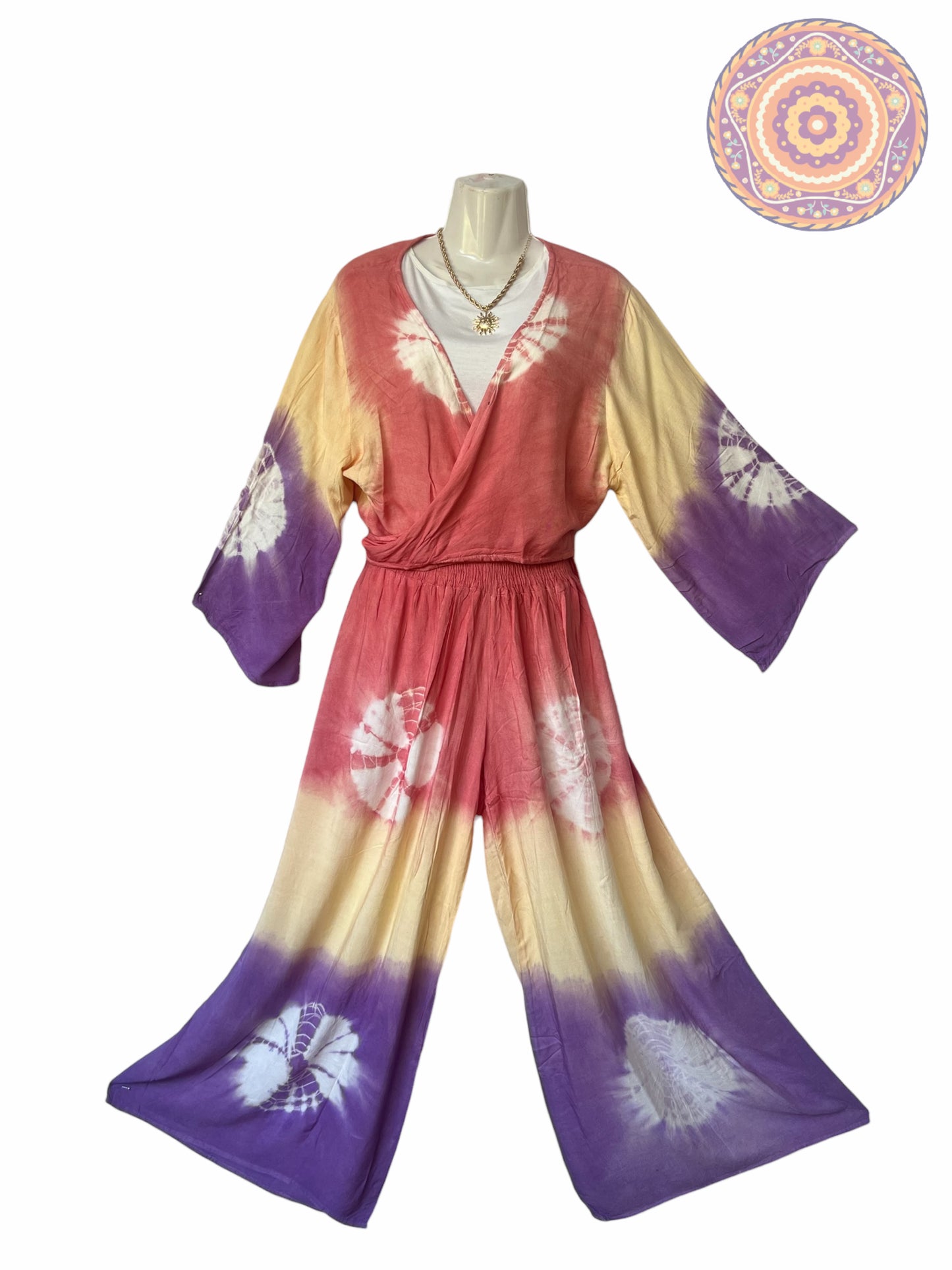 Top y Palazzo TYE DYE