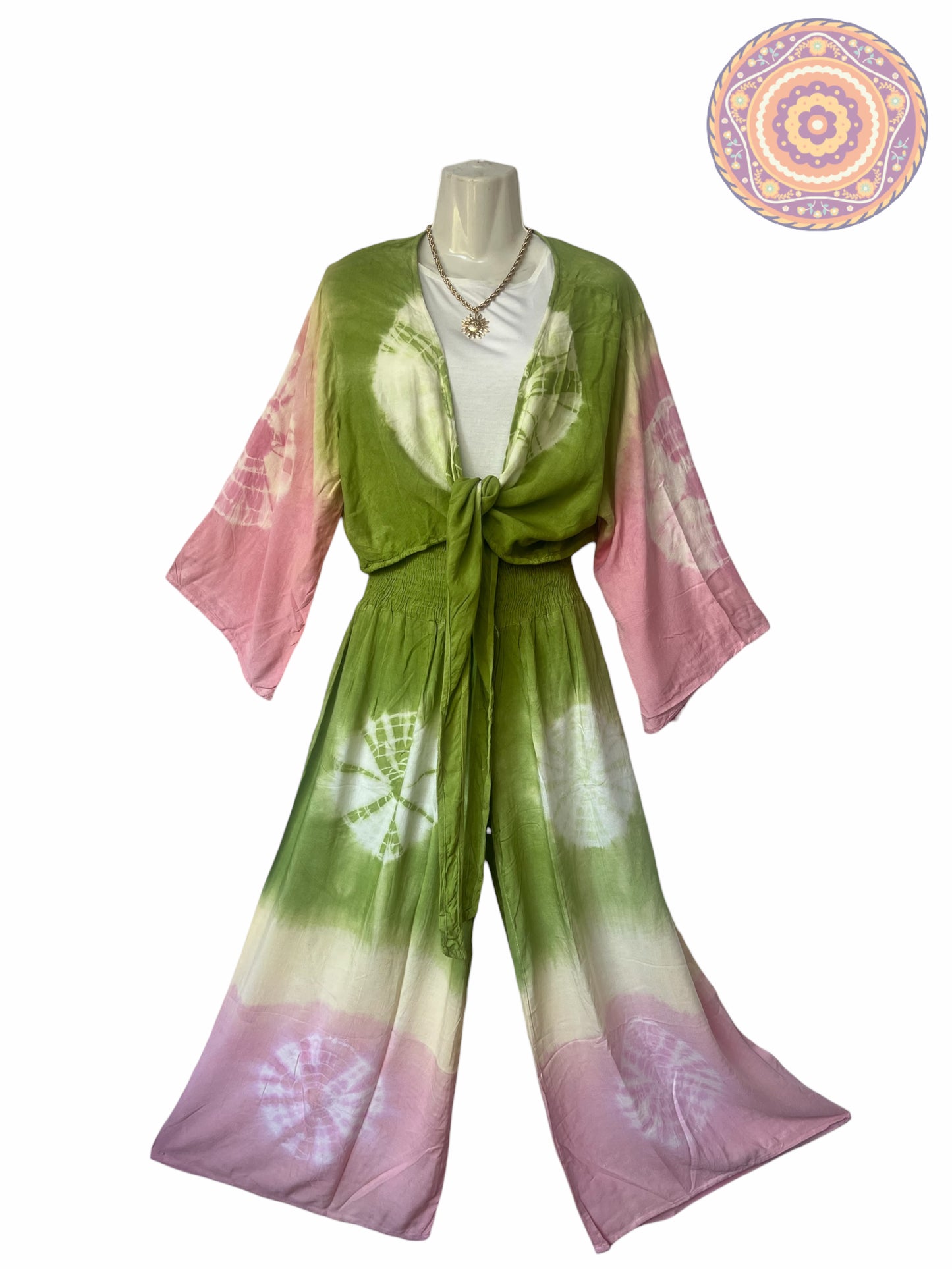 Top y Palazzo TYE DYE