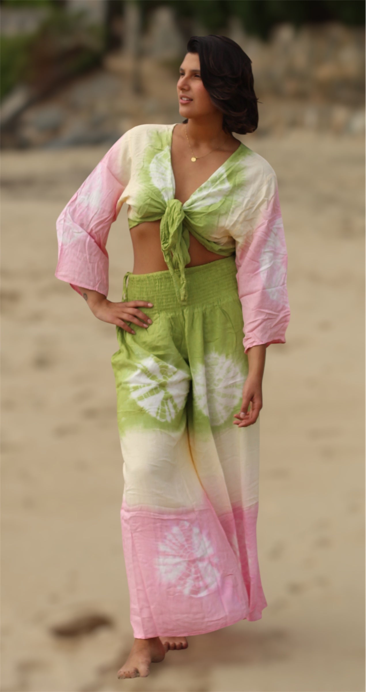 Top y Palazzo TYE DYE